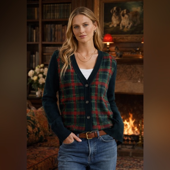 Sweaters - The Scottish Tartan Plaid Grandpa Cardigan